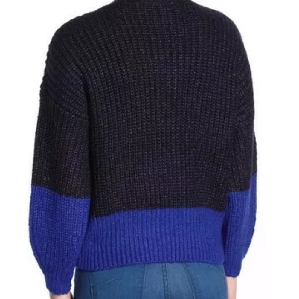 Elodie Colorblock Mock Neck Sweater-NWT - Picture 2 of 6